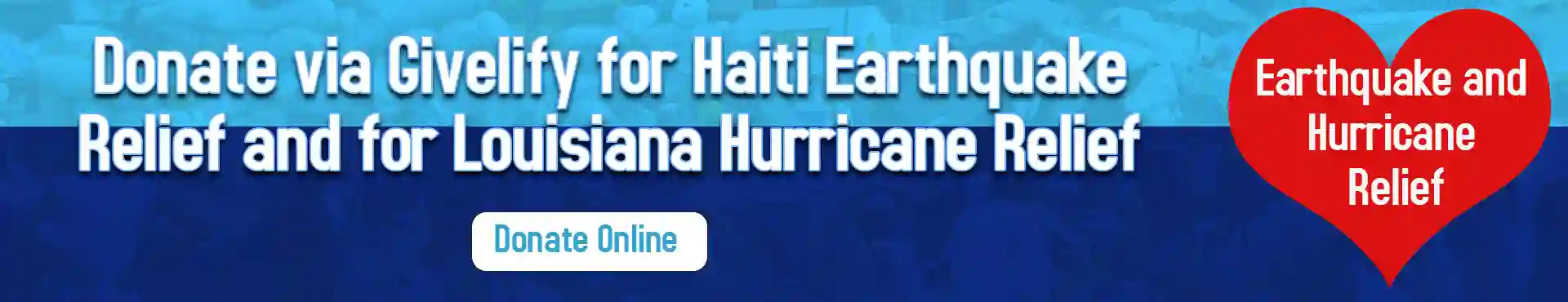 Donations for Haiti and Louisiana